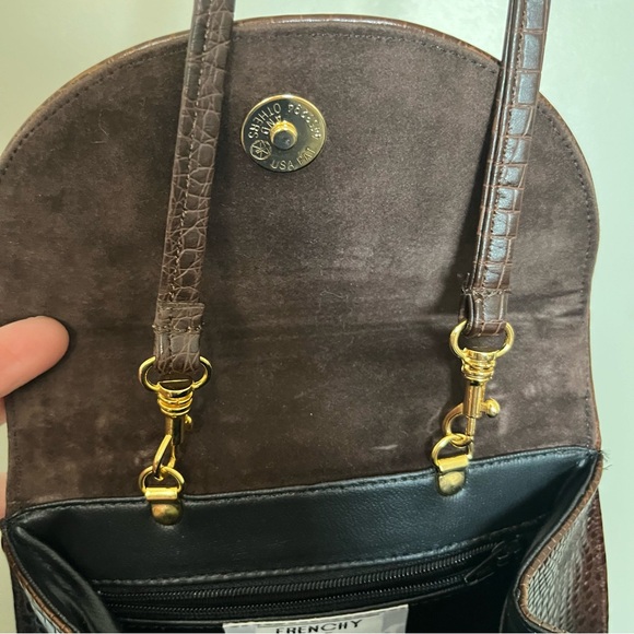 Vintage Brown Faux Leather Crocodile Bag - Picture 10 of 10